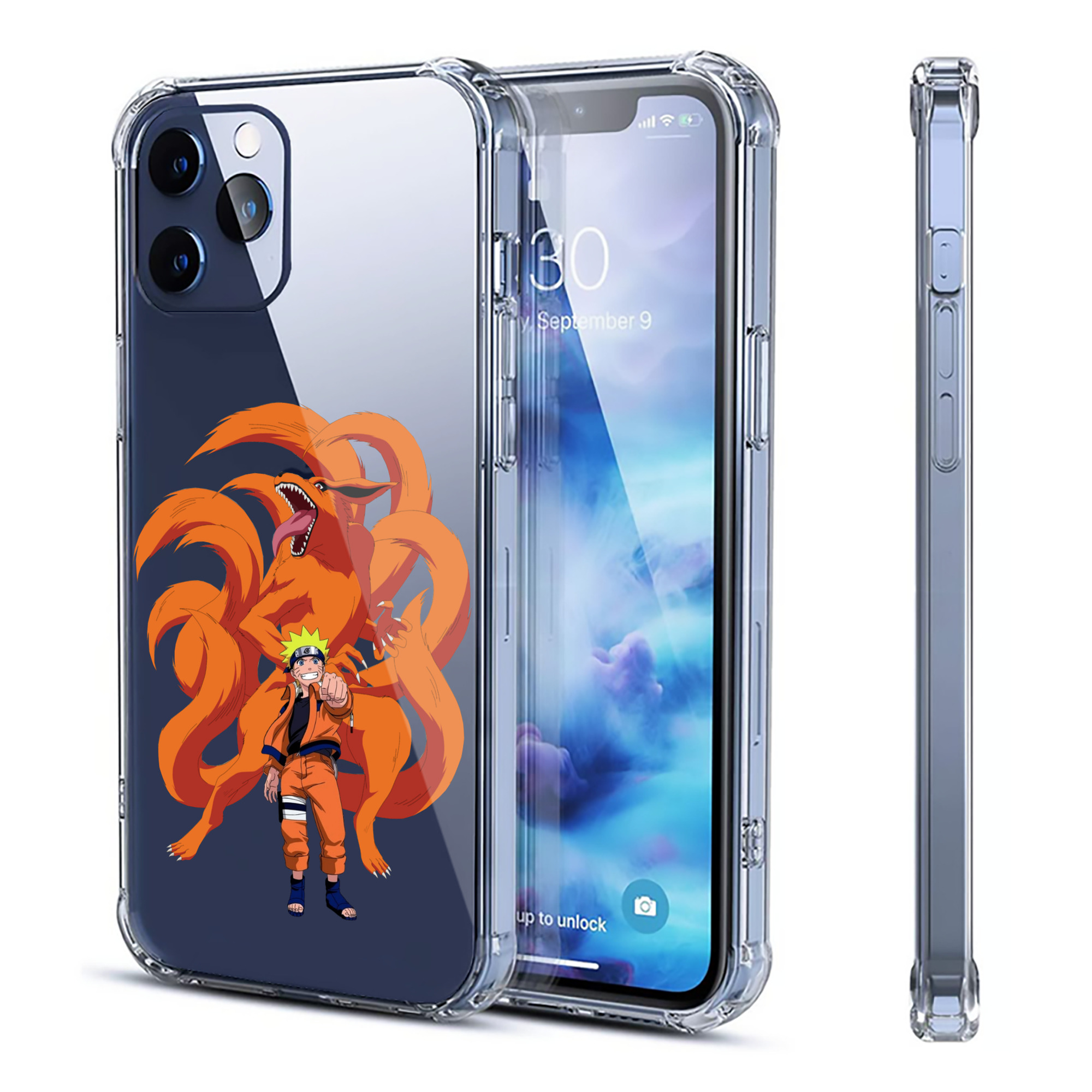（画像用） NARUTO -ナルト- うずまき ナルト Uzumaki Naruto 【iPhone 12シリーズ対応】透明スマホケース（クリアソフトケース）